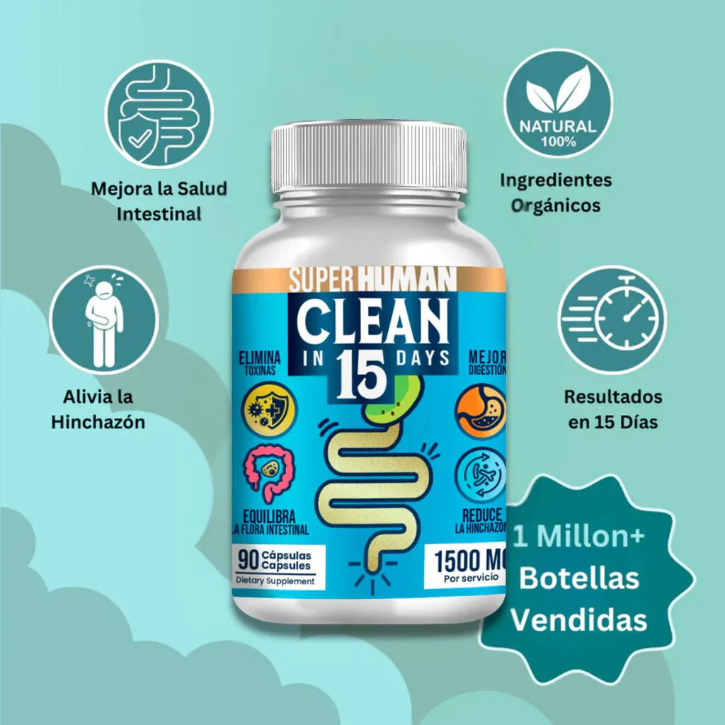 🚨2x1 Clean15™ Limpieza Completa Estomacal en 15 días +ENVIO GRATIS 🚚