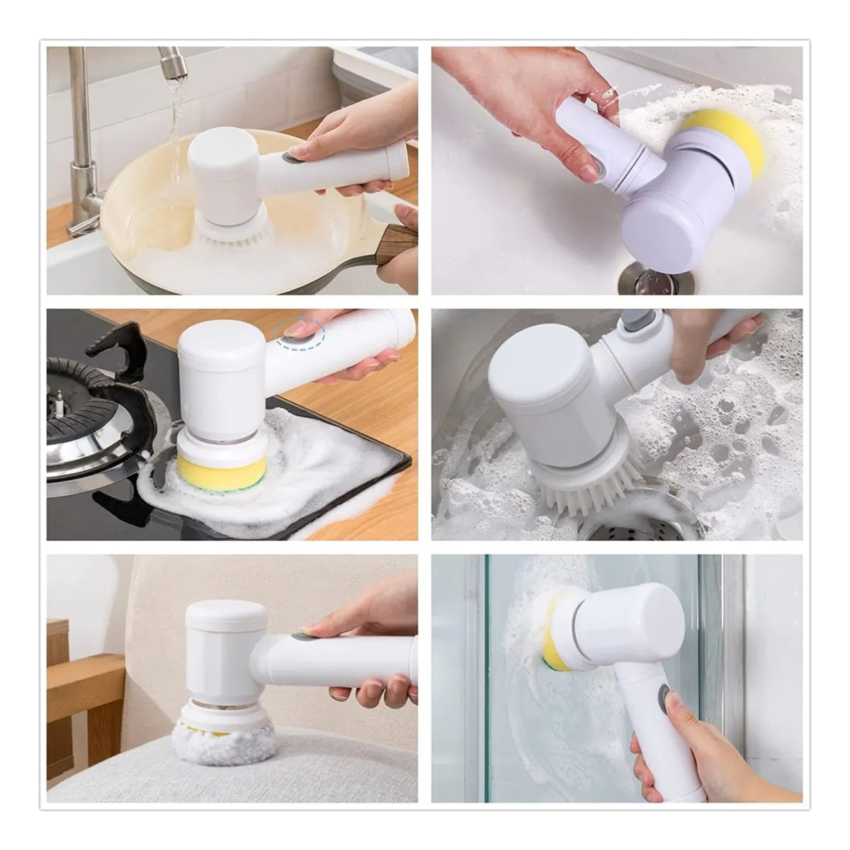 CEPILLO ELÉCTRICO LIMPIEZA 5 en 1 RECARGABLE  🫧