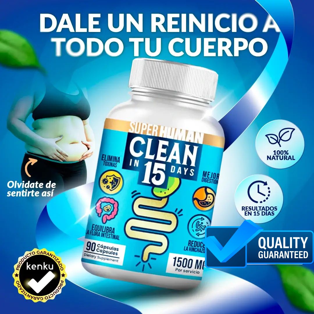 🚨2x1 Clean15™ Limpieza Completa Estomacal en 15 días +ENVIO GRATIS 🚚