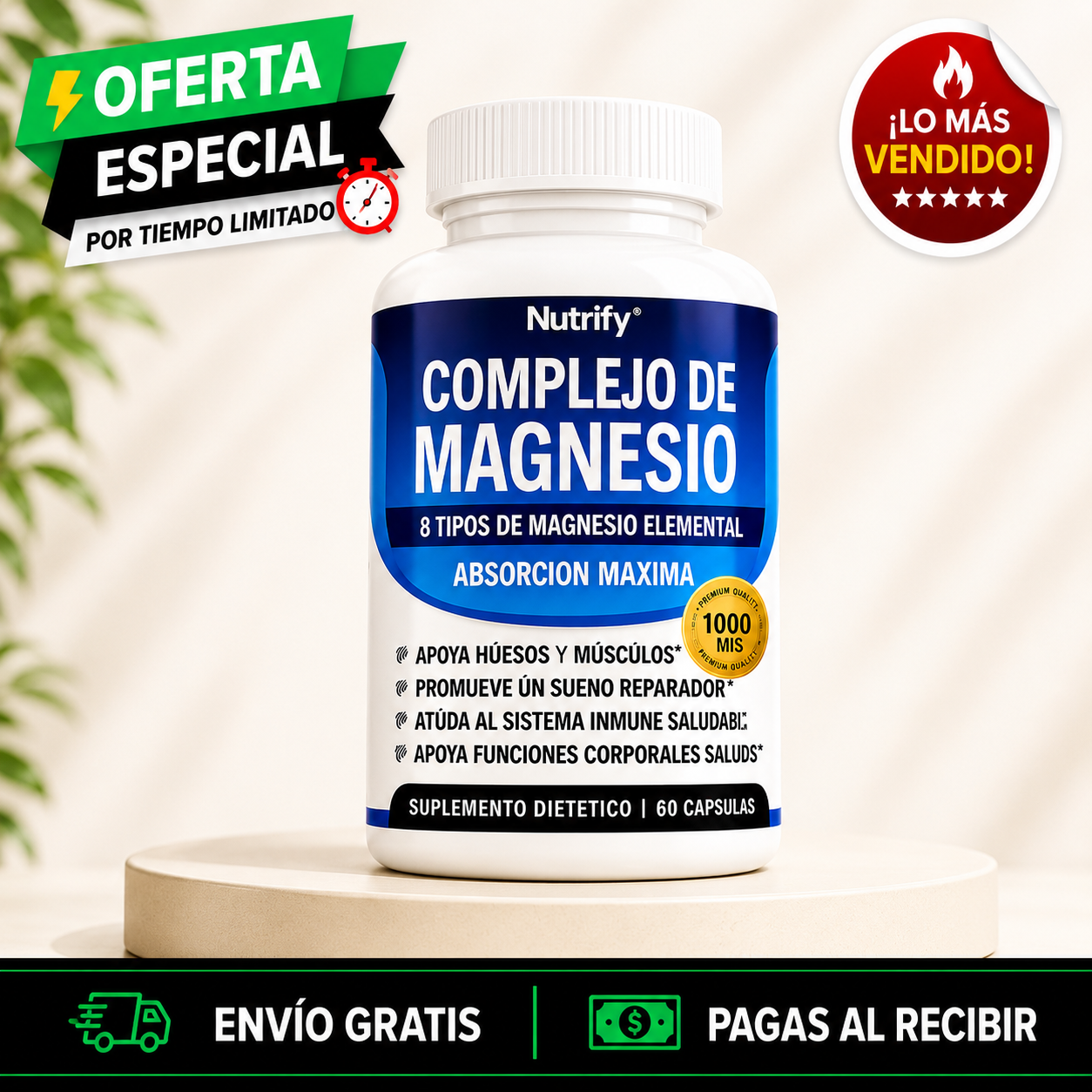 💪✨ Magnesio Complex™ — 8 Tipos de Magnesio en 1 💊⚡+ ENVIO GRATIS 🚚