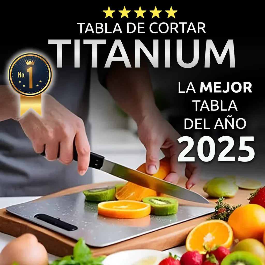 🔪 TITANIO Puro – tabla de cortar de titanio + ENVÍO GRATIS