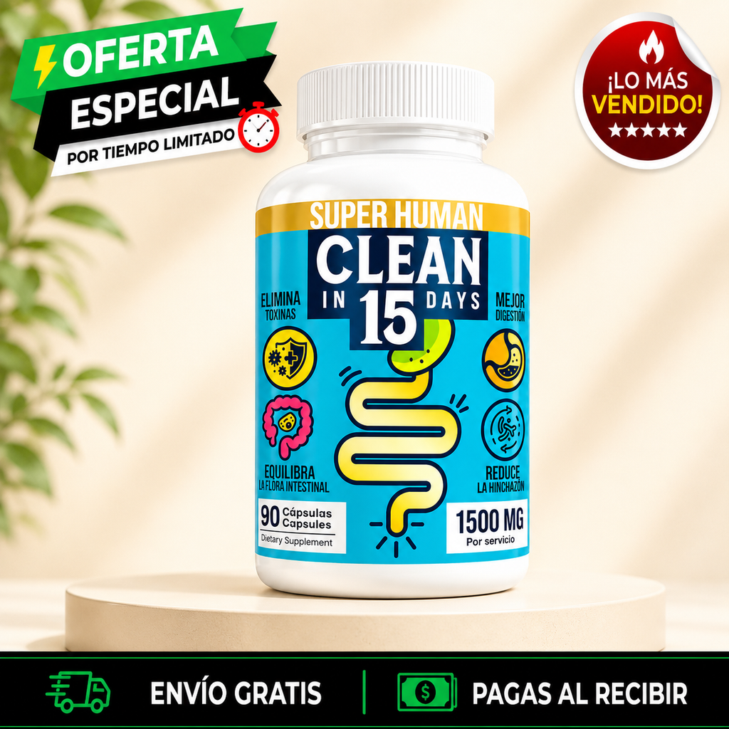 🚨2x1 Clean15™ Limpieza Completa Estomacal en 15 días +ENVIO GRATIS 🚚
